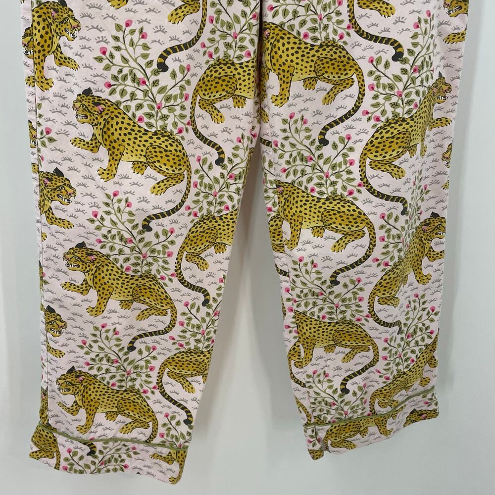 Printfresh Cheetah Bagheera Sleep Set Blush Pink Long Sleeve Pajamas M - Picture 12 of 16